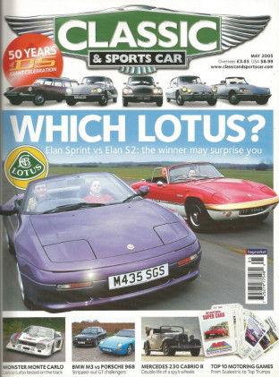 CLASSIC & SPORTSCAR 2005 MAY - ELANs DUEL, M3 v 968, DS Spl, 400GT